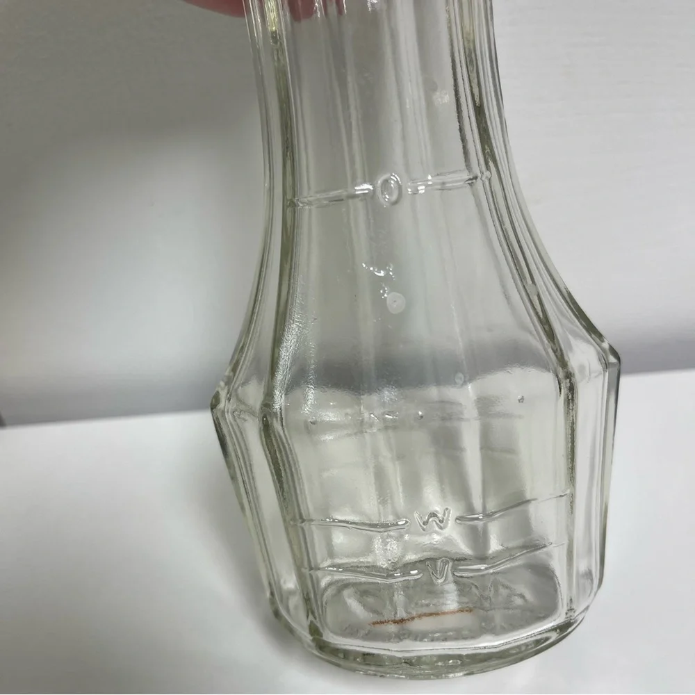 VINTAGE GOOD SEASONS CRUET BOTTLE RIBBED DESIGN PLASTIC‎ TOP INTACT bx